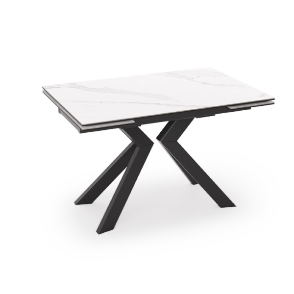 Стол PAUL 120 Bianco Grigio Cer BK